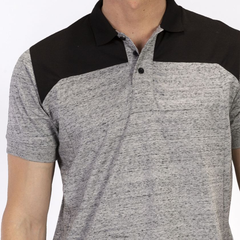 nei Joma polo skjorte kortermet vinner ii melert grå svart FBD0T04385 menn