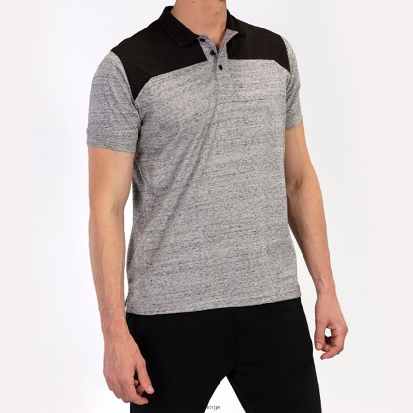 nei Joma polo skjorte kortermet vinner ii melert grå svart FBD0T04385 menn