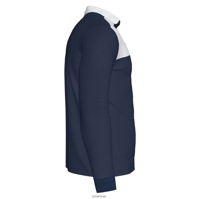 nei Joma polo skjorte langermet vinner ii marineblå hvit FBD0T03383 menn