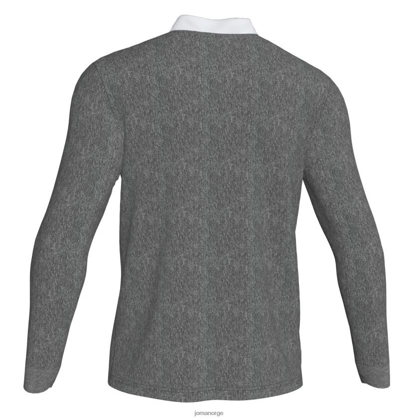 nei Joma polo skjorte langermet vinner ii melert grå svart FBD0T04341 menn