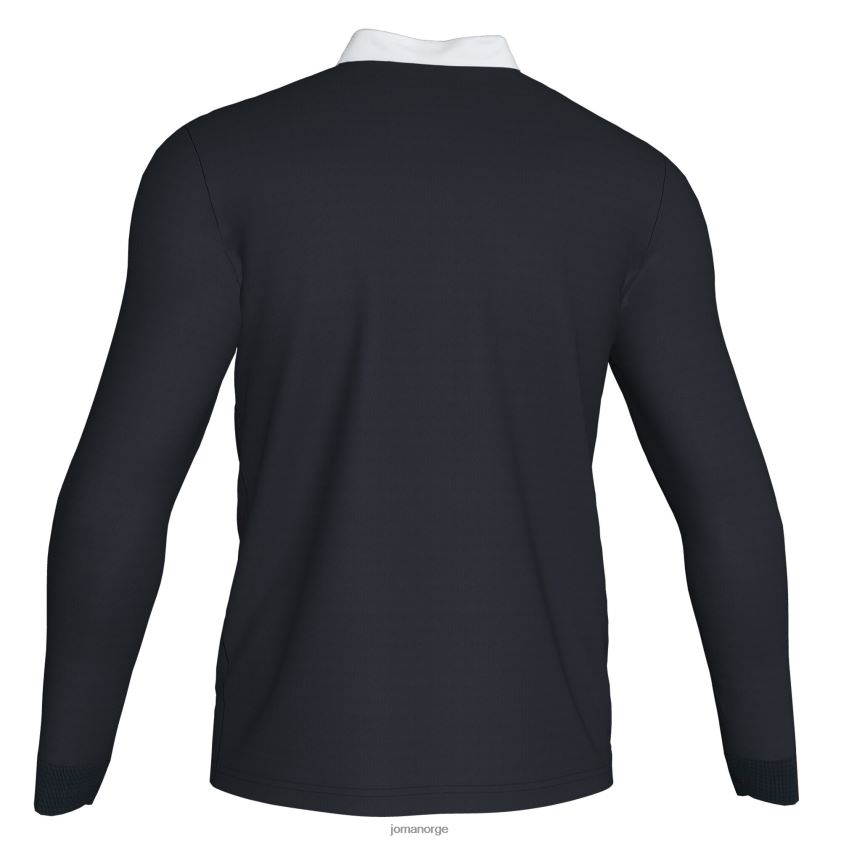 nei Joma polo skjorte langermet vinner ii svart mørkegrå FBD0T03123 menn