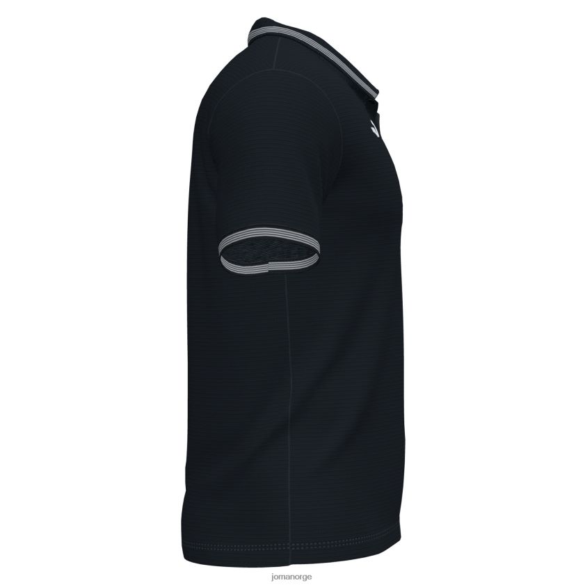 nei Joma poloskjorte kortermet campus iii svart FBD0T01302 menn