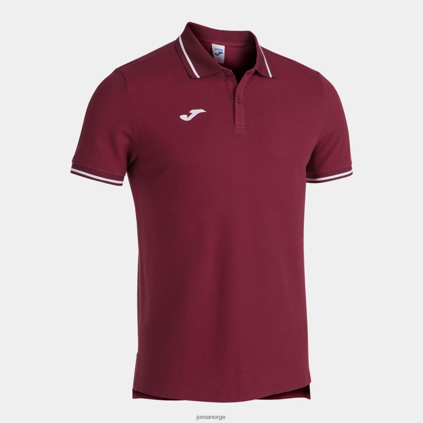 nei Joma poloskjorte kortermet confort ii burgunder FBD0T04502 menn