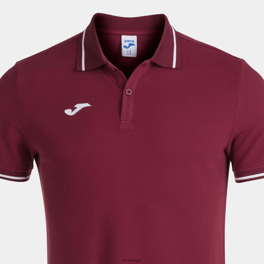 nei Joma poloskjorte kortermet confort ii burgunder FBD0T04502 menn