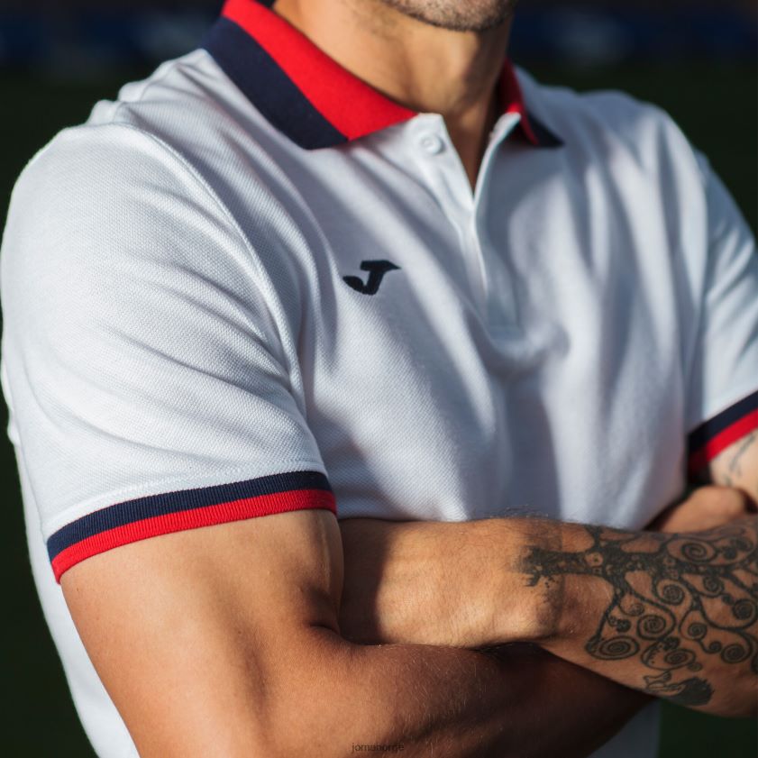 nei Joma poloskjorte kortermet confort ii hvit FBD0T01338 menn