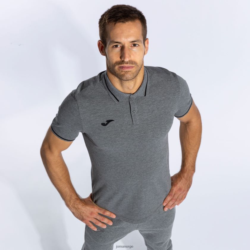 nei Joma poloskjorte kortermet confort ii melert grå FBD0T0465 menn