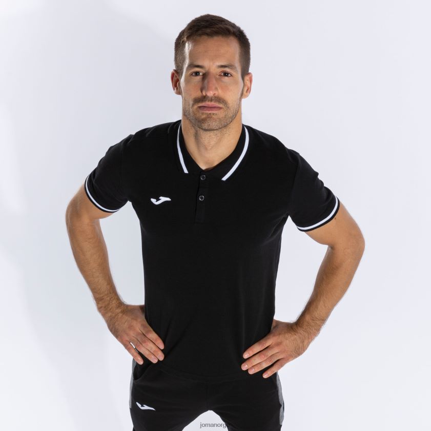 nei Joma poloskjorte kortermet confort ii svart FBD0T01218 menn