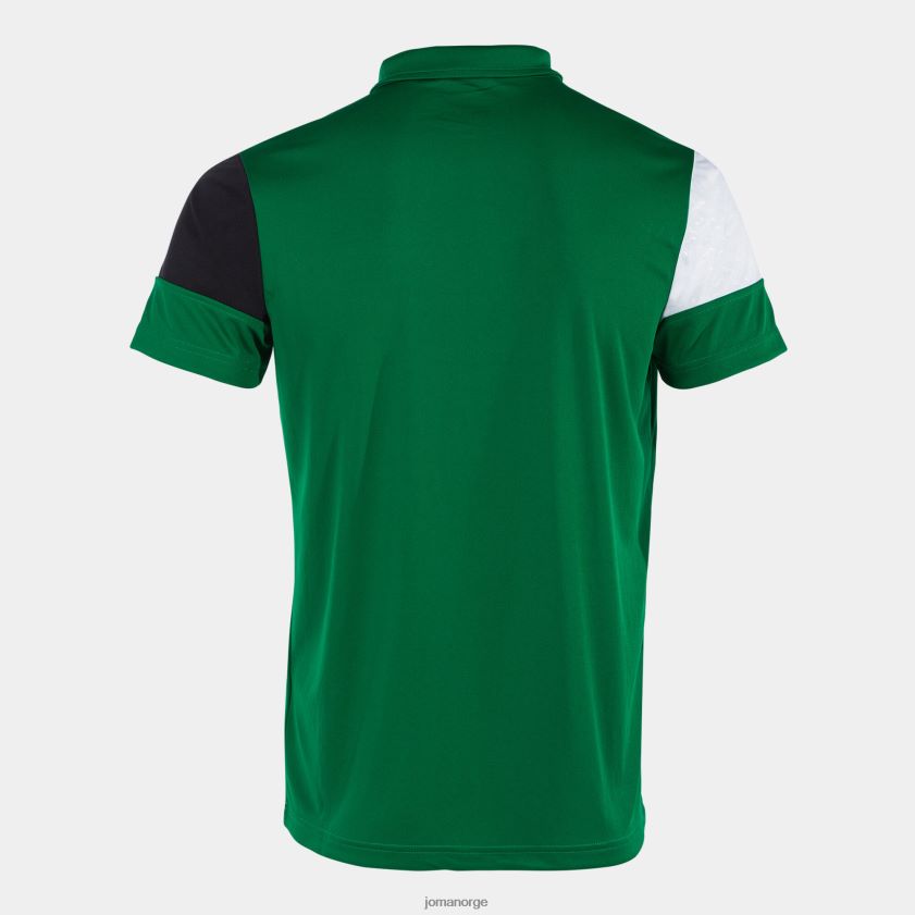 nei Joma poloskjorte kortermet crew v grønn svart hvit FBD0T01362 menn