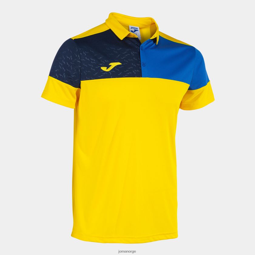 nei Joma poloskjorte kortermet crew v gul kongeblå marineblå FBD0T0595 menn