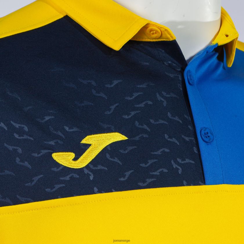 nei Joma poloskjorte kortermet crew v gul kongeblå marineblå FBD0T0595 menn