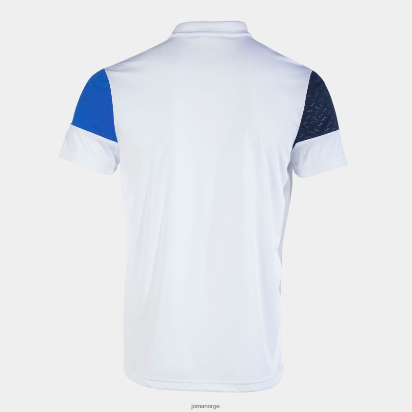 nei Joma poloskjorte kortermet crew v hvit kongeblå marineblå FBD0T0843 menn