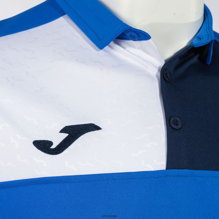 nei Joma poloskjorte kortermet crew v kongeblå marineblå hvit FBD0T01151 menn