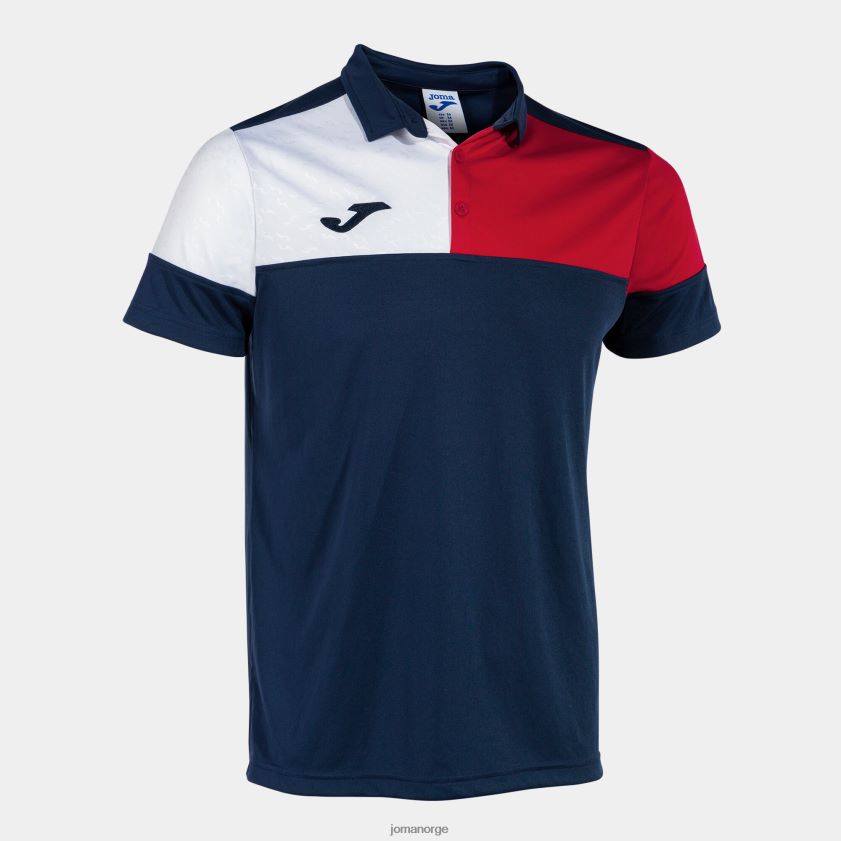 nei Joma poloskjorte kortermet crew v marineblå rød hvit FBD0T04462 menn