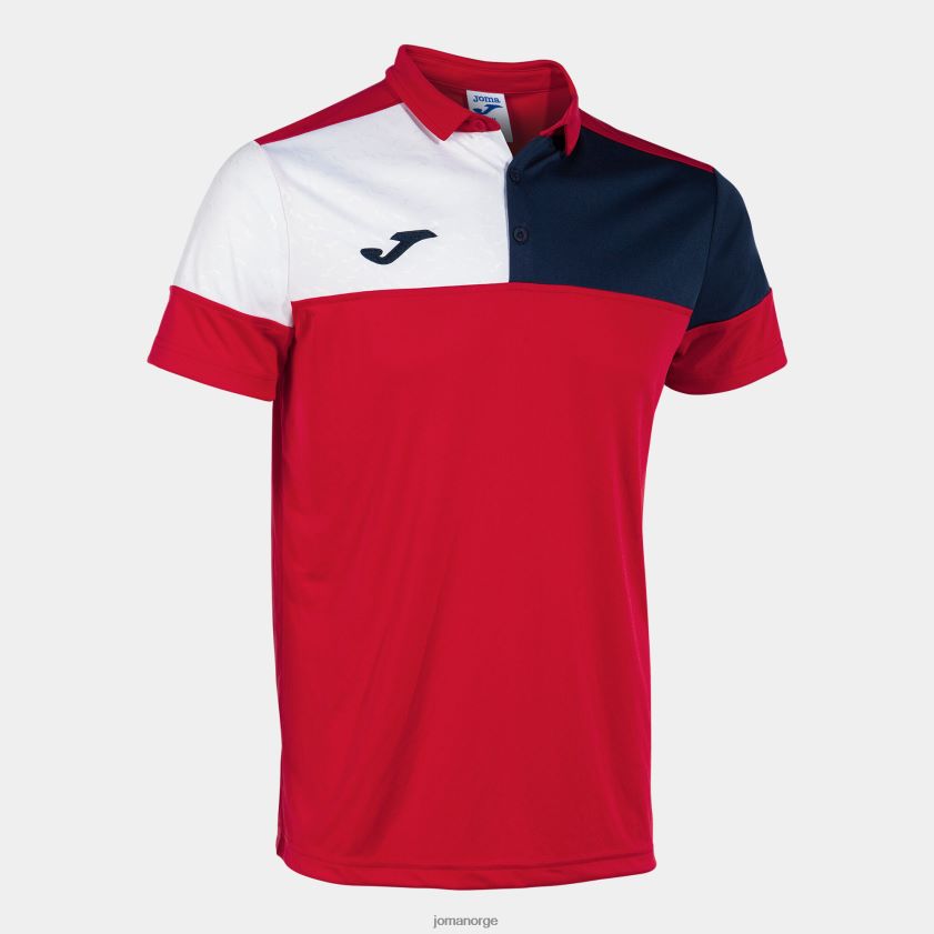 nei Joma poloskjorte kortermet crew v rød marineblå hvit FBD0T0644 menn