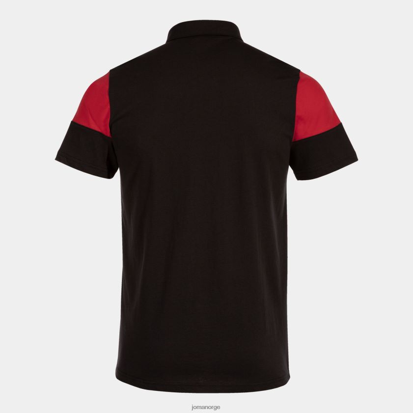 nei Joma poloskjorte kortermet crew v svart, rød FBD0T03208 menn