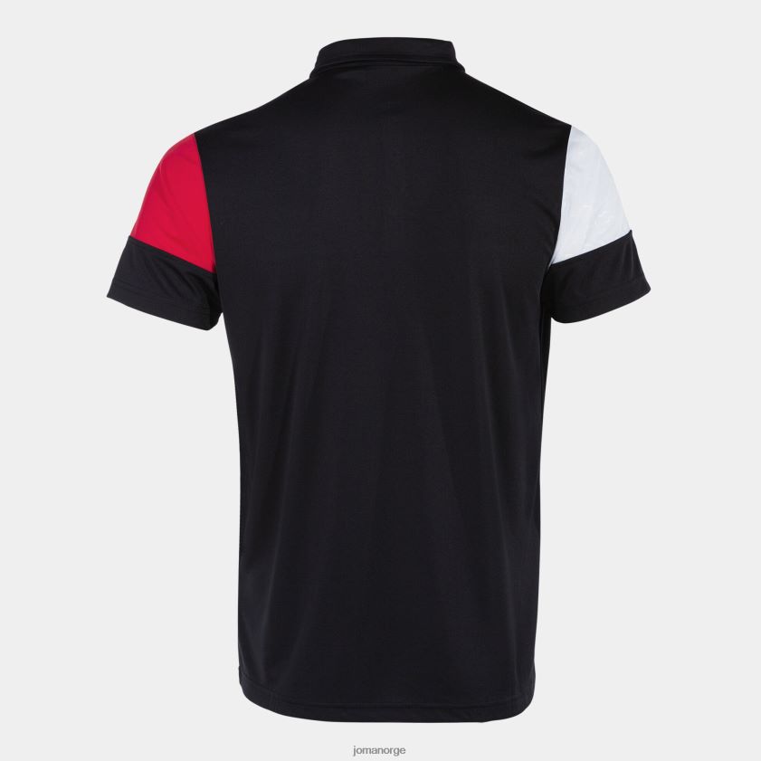 nei Joma poloskjorte kortermet crew v svart rød hvit FBD0T0904 menn
