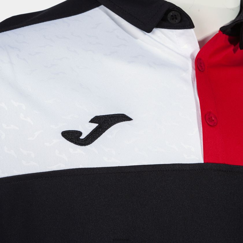 nei Joma poloskjorte kortermet crew v svart rød hvit FBD0T0904 menn
