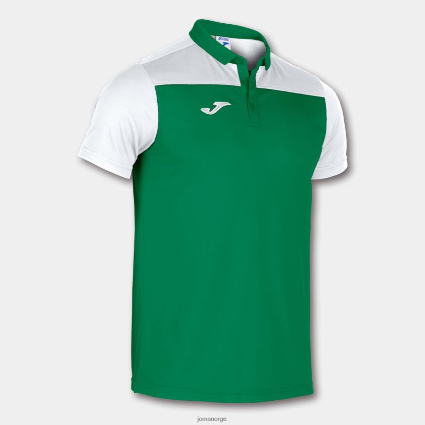 nei Joma poloskjorte kortermet hobby ii grønn hvit FBD0T04629 menn