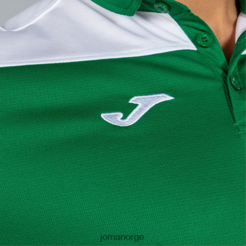 nei Joma poloskjorte kortermet hobby ii grønn hvit FBD0T04629 menn