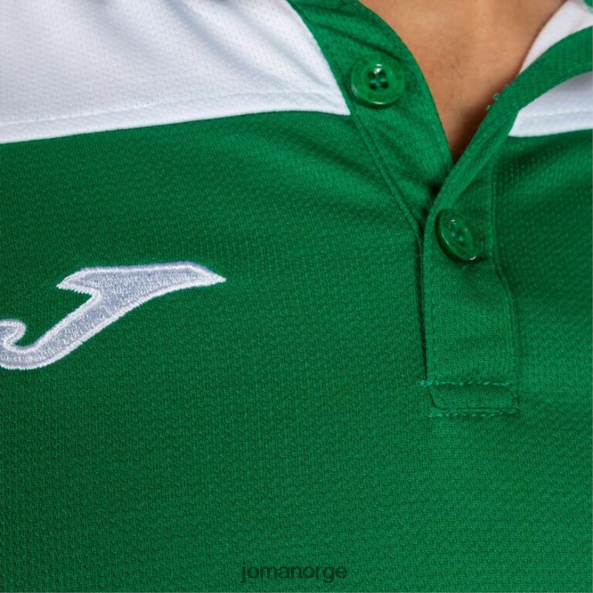 nei Joma poloskjorte kortermet hobby ii grønn hvit FBD0T04629 menn