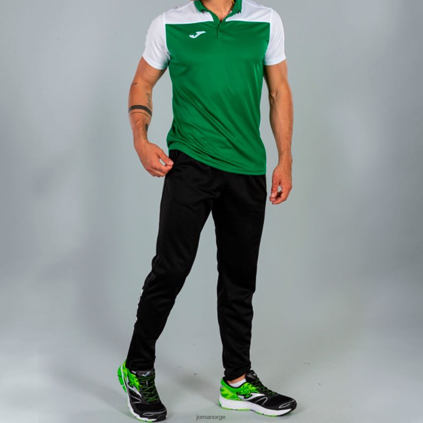 nei Joma poloskjorte kortermet hobby ii grønn hvit FBD0T04629 menn