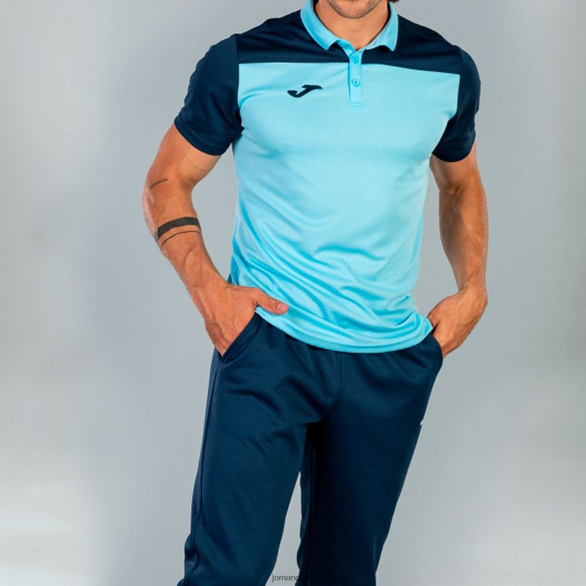 nei Joma poloskjorte kortermet hobby ii himmelblå marineblå FBD0T01283 menn