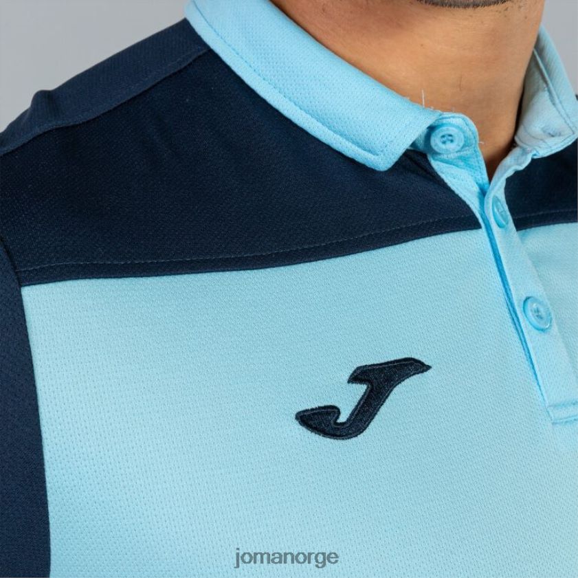 nei Joma poloskjorte kortermet hobby ii himmelblå marineblå FBD0T01283 menn
