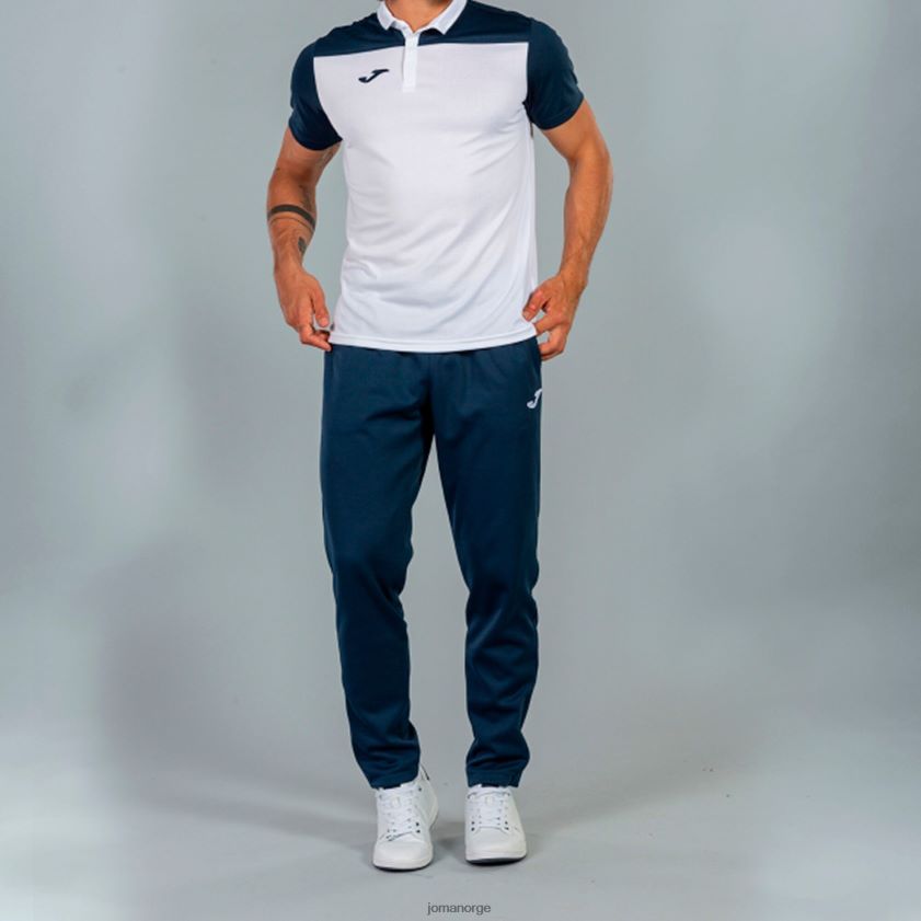 nei Joma poloskjorte kortermet hobby ii hvit marineblå FBD0T02988 menn