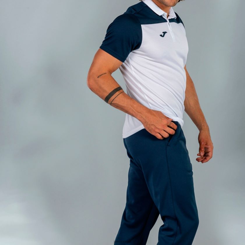 nei Joma poloskjorte kortermet hobby ii hvit marineblå FBD0T02988 menn