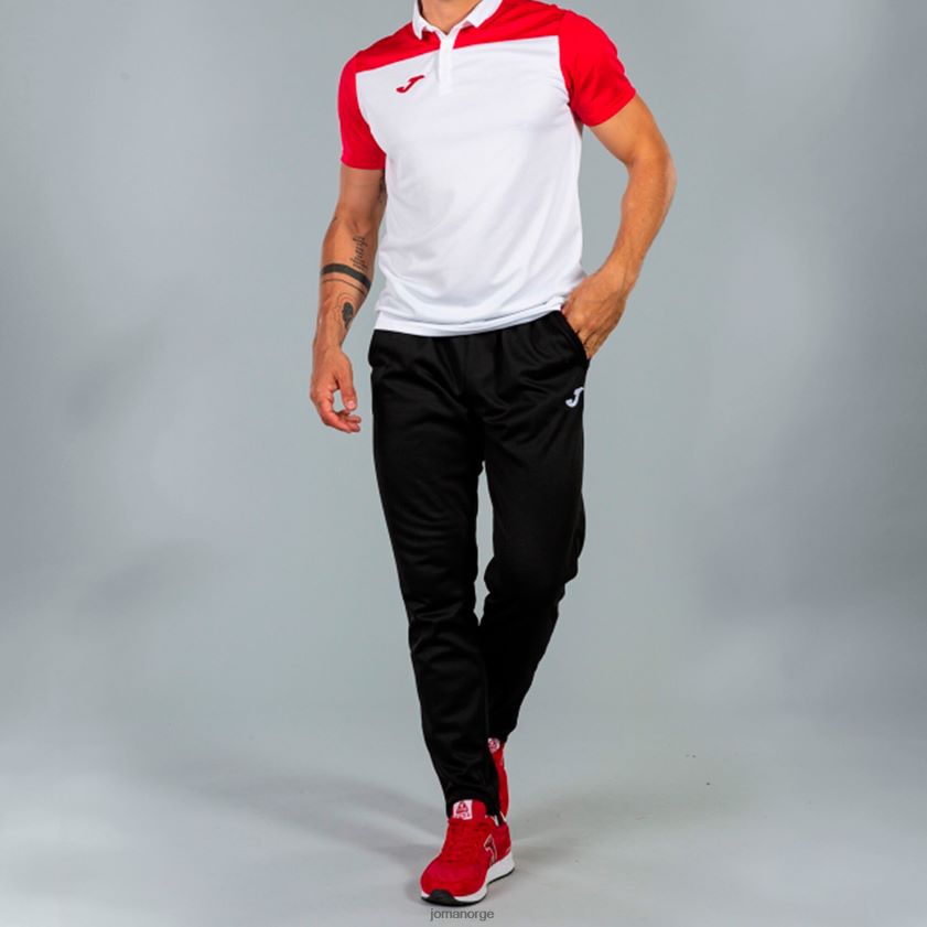 nei Joma poloskjorte kortermet hobby ii hvit rød FBD0T03480 menn