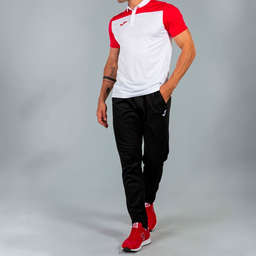 nei Joma poloskjorte kortermet hobby ii hvit rød FBD0T03480 menn