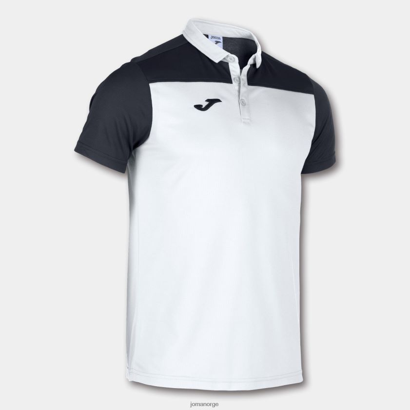 nei Joma poloskjorte kortermet hobby ii hvit svart FBD0T04390 menn