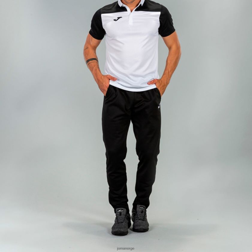 nei Joma poloskjorte kortermet hobby ii hvit svart FBD0T04390 menn