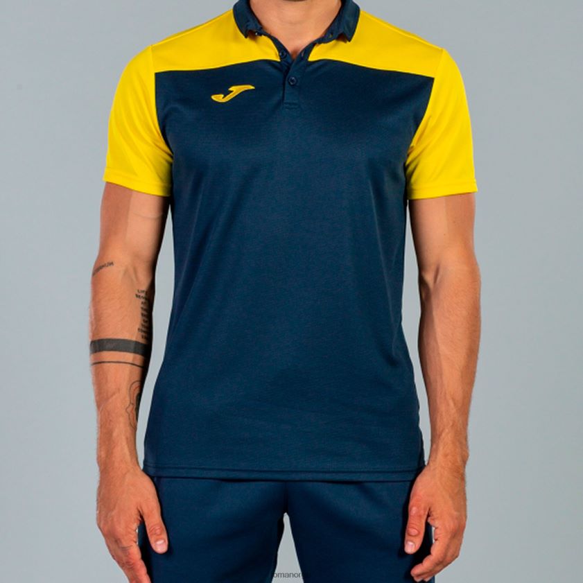nei Joma poloskjorte kortermet hobby ii marineblå gul FBD0T01464 menn