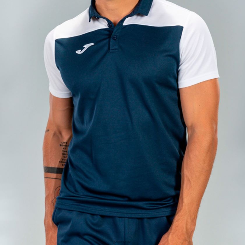 nei Joma poloskjorte kortermet hobby ii marineblå hvit FBD0T0519 menn