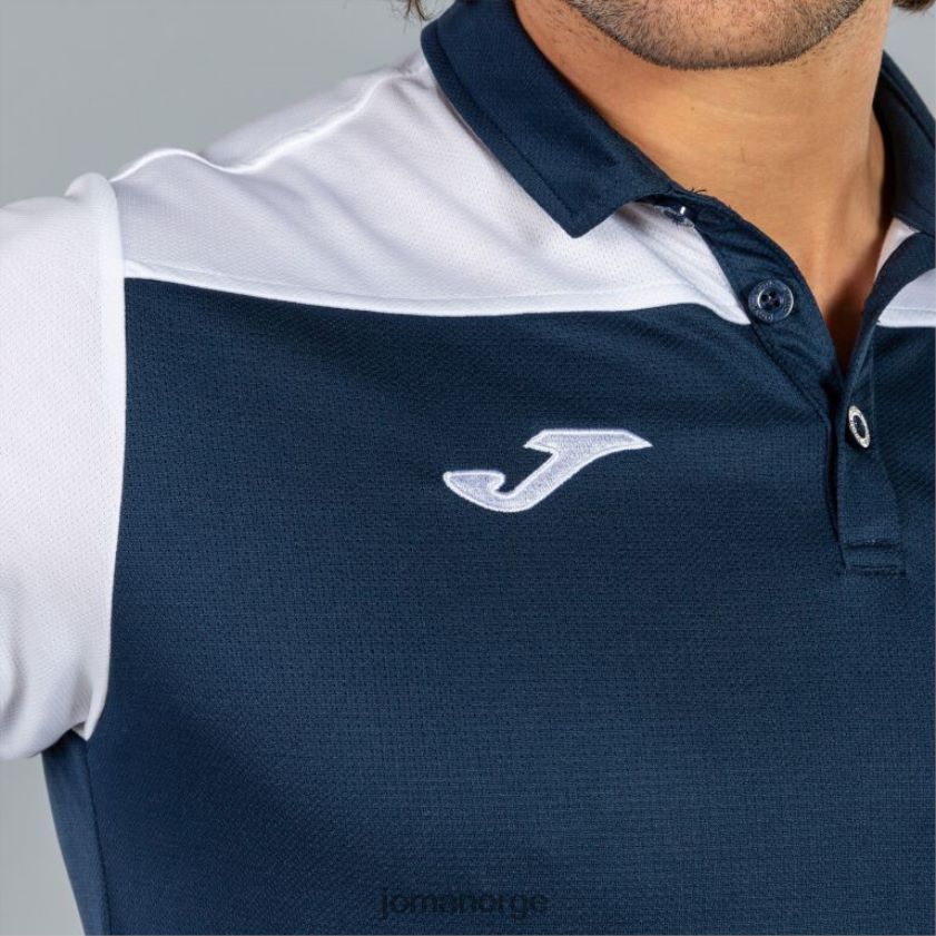 nei Joma poloskjorte kortermet hobby ii marineblå hvit FBD0T0519 menn