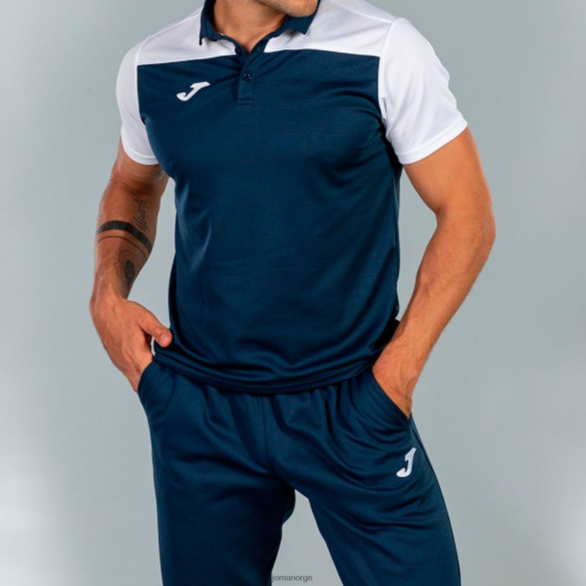 nei Joma poloskjorte kortermet hobby ii marineblå hvit FBD0T0519 menn