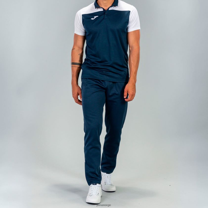 nei Joma poloskjorte kortermet hobby ii marineblå hvit FBD0T0519 menn