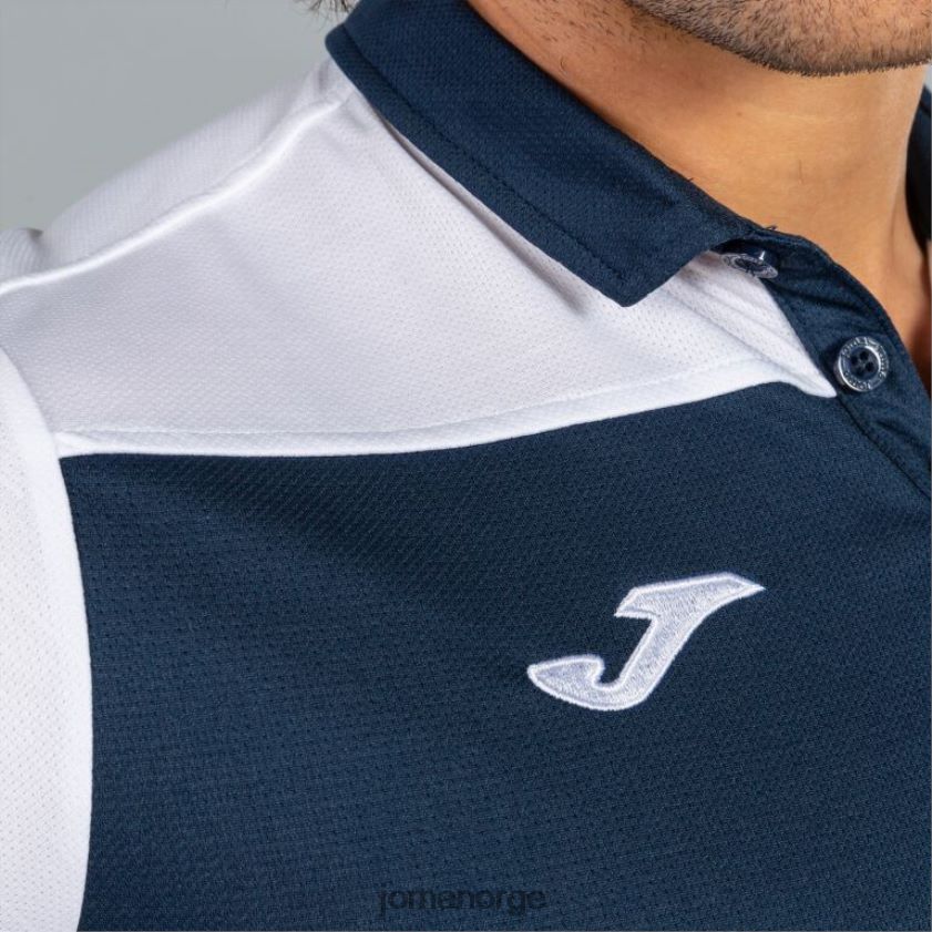 nei Joma poloskjorte kortermet hobby ii marineblå hvit FBD0T0519 menn