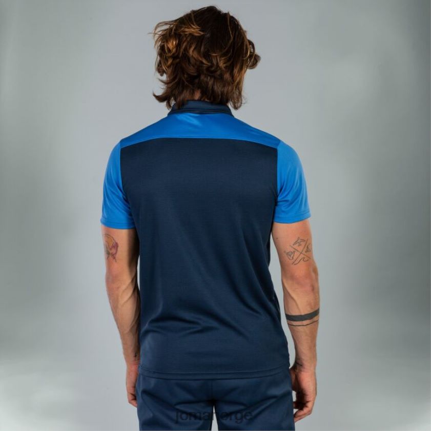 nei Joma poloskjorte kortermet hobby ii marineblå kongeblå FBD0T04449 menn