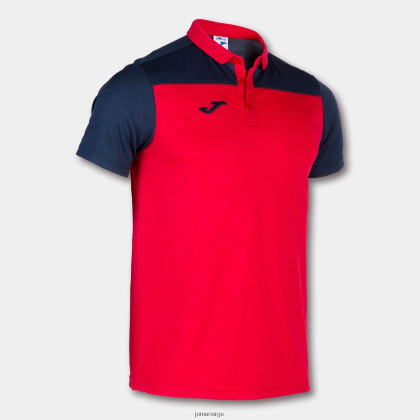 nei Joma poloskjorte kortermet hobby ii rød marineblå FBD0T04400 menn