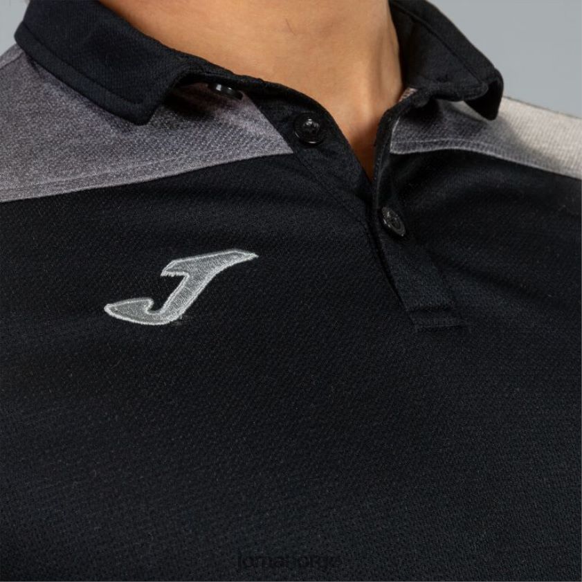 nei Joma poloskjorte kortermet hobby ii svart grå FBD0T02987 menn