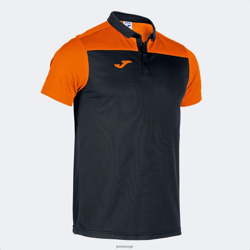 nei Joma poloskjorte kortermet hobby ii svart oransje FBD0T01286 menn