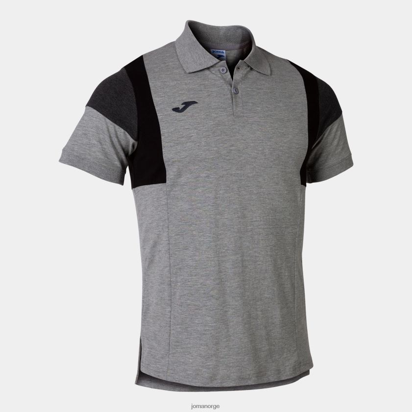 nei Joma poloskjorte kortermet komfort iii melert grå FBD0T02862 menn