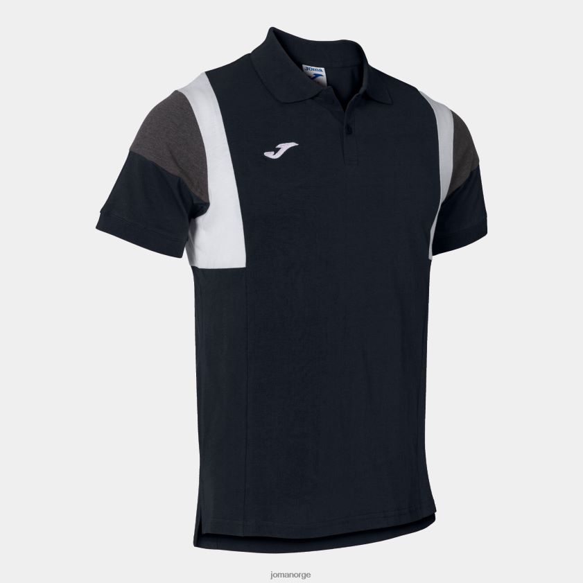 nei Joma poloskjorte kortermet komfort iii svart FBD0T04112 menn