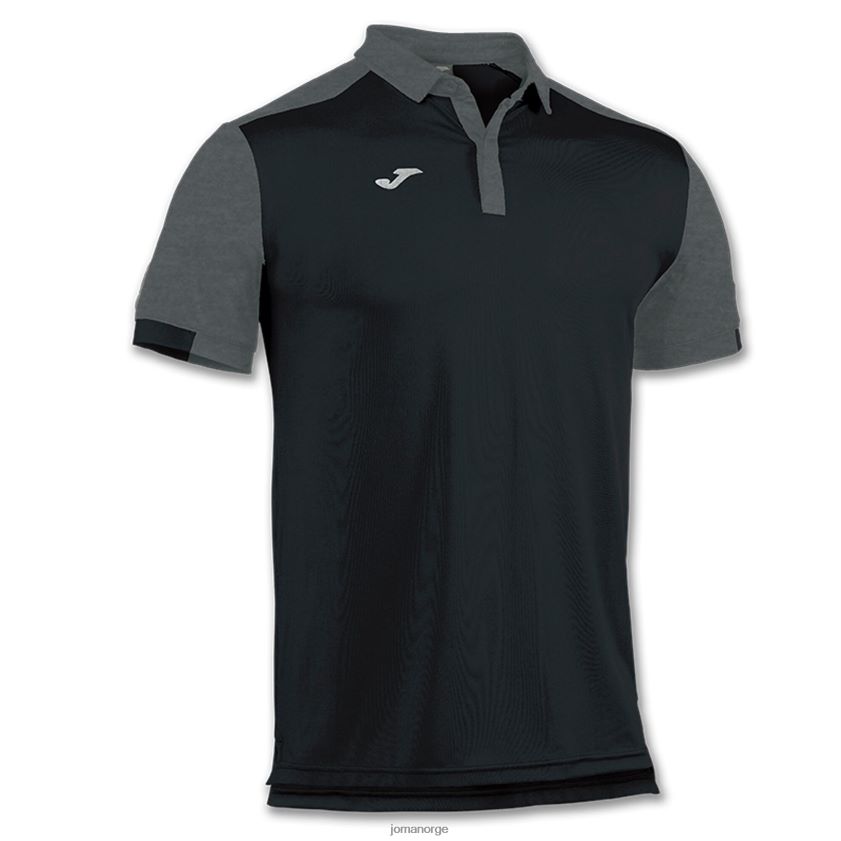 nei Joma poloskjorte kortermet komfort svart FBD0T04351 menn