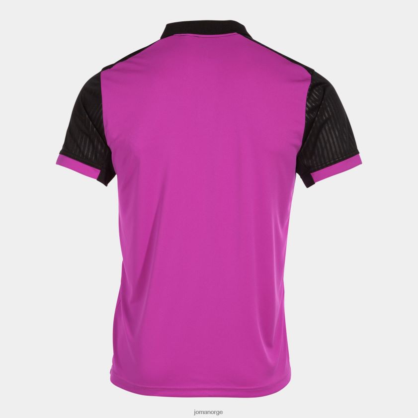 nei Joma poloskjorte kortermet montreal fluorescerende rosa svart FBD0T0374 menn