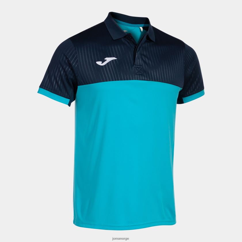 nei Joma poloskjorte kortermet montreal fluorescerende turkis marineblå FBD0T02831 menn