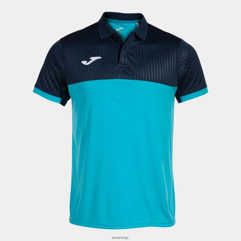 nei Joma poloskjorte kortermet montreal fluorescerende turkis marineblå FBD0T02831 menn