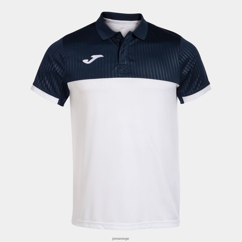 nei Joma poloskjorte kortermet montreal hvit marineblå FBD0T0613 menn